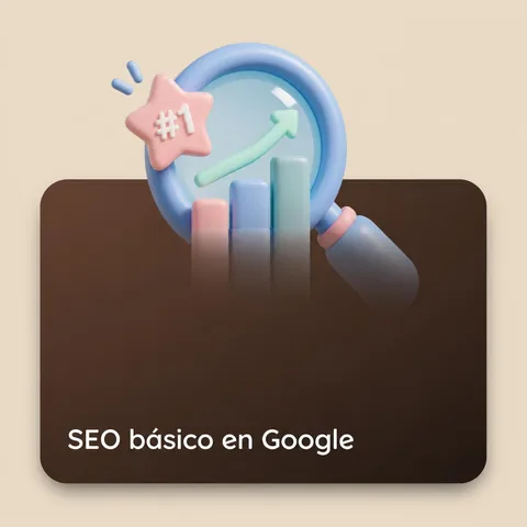 Ícono de SEO en Google — página web con SEO